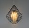 Mid-Century String Ceiling Lamp in Glass and Brass, 1950s 8