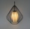 Mid-Century String Deckenlampe aus Glas & Messing, 1950er 8