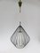 Mid-Century String Ceiling Lamp in Glass and Brass, 1950s 2