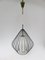 Mid-Century String Deckenlampe aus Glas & Messing, 1950er 2