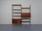 Teak Dhs10 Modular Wall Unit by Herbert Hirche for Christian Holzäpfel, Germany, 1950s, Set of 12 1