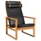 2254 Oak Sled Chair attributed to Børge Mogensen for Fredericia, Denmark, 1956, Image 1