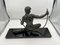Grande Sculpture Bender Art Déco en Bronze par J. De Roncourt, 1930 3
