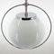 Mid-Century Milk Glass & Chrome Pendant Light, 1960s, Image 5