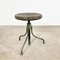 Industrial Green Grey 3 Legged Factory Swivel Stool 6