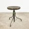 Industrial Green Grey 3 Legged Factory Swivel Stool 7