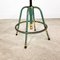 Industrial Green Yellow 4 Legged Factory Swivel Stool, Image 3