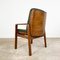Vintage Konferenzstühle aus grünem Leder & Mahagoni Schichtholz, 10er Set 8