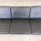 Vintage Danish Black Leather and Teak Wood 3 Seater Sofa and Armchair , 1960s, Set of 3, Image 22