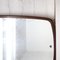 Espejo de pared vintage curvado de teca, años 60, Imagen 5