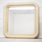 Vintage Cream Plastic Wall Mirror attributed to Crayonne, 1970s, Image 1