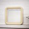 Vintage Cream Plastic Wall Mirror attributed to Crayonne, 1970s 4