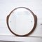 Miroir Mural Rond Vintage en Teck, 1960s 2