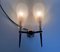 Lampade da parete in ottone e acrilico attribuite a Maison Arlus, Francia, anni '60, set di 2, Immagine 14