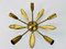 Mid-Century Brass 5-Arm Sputnik Chandelier, 1960s., Image 3