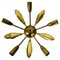 Mid-Century Brass 5-Arm Sputnik Chandelier, 1960s., Image 1