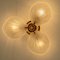 Large Barovier Flush Mount with 3 Milkglass Shells, Italy, 1970s, Image 7