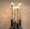Large Table Lamp in Chrome and Hand Blown Bubble Glass from Doria, 1970, Image 12