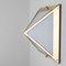 Pyramid Wall Lights in White Glass and Brass from Glashütte Limburg, 1970s 4