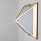 Pyramid Wall Lights in White Glass and Brass from Glashütte Limburg, 1970s, Image 4