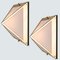 Pyramid Wall Lights in White Glass and Brass from Glashütte Limburg, 1970s, Image 14