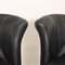 Italian Armchairs in Leather by Paolo Portoghesi for Mirabili Elica, 1980s, Set of 2 5