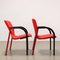 Chaises Rouges Vintage de Arflex, 1980s, Set de 2 3