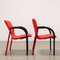 Vintage Red Chairs from Arflex, 1980s, Set of 2 3