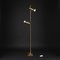 Vintage Floor Lamp in Brass and Metal, 1970s 1