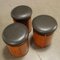 Leather Stools, Italy, 1970s, Set of 3, Image 3