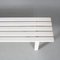 White Metal Slat Bench, Netherlands, 1970s 5