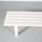 White Metal Slat Bench, Netherlands, 1970s 7