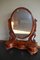 Antique Mahogany Oval Hairdressing Mirror 1