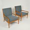 Fauteuils et Repose-Pieds attribués à TH Robsjohn-Gibbons pour Widdicomb, 1950s, Set de 3 3