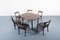 Rungstedlund Dining Chairs and Tables by Ole Wanscher for Poul Jeppesen Møbelfabrik, Set of 7 1