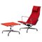 Aluminium Group Lounge Chair and Ottoman for Vitra from Eames, 1980s, Set of 2 1