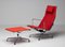 Aluminium Group Sessel und Fußhocker für Vitra von Eames, 1980er, 2er Set 10