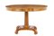 Table d'Appoint Ovale Scandinave en Orme, 19ème Siècle 1