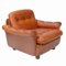 Brown Leather Armchair, 1970s 2