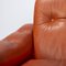 Brown Leather Armchair, 1970s, Image 7