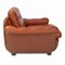 Fauteuil en Cuir Marron, 1970s 4