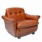 Brown Leather Armchair, 1970s 13
