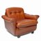 Fauteuil en Cuir Marron, 1970s 13