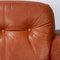 Brown Leather Armchair, 1970s 18