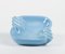 Italienischer Aschenbecher aus blauer Keramik, 1970 1