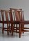 Chaises de Salle à Manger en Cuir par Teak & Niger attribuées à Børge Mogensen, Danemark, 1939, Set de 6 8