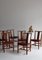 Leather Dining Chairs by Teak & Niger attributed to Børge Mogensen, Denmark, 1939, Set of 6 2