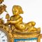 Orologio in bronzo dorato e porcellana, XIX secolo, Immagine 2