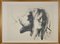 Emilio Greco, Lovers, anni '70, Litografia originale, Incorniciato, Immagine 1