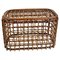 Italian Bohemian Basket Container in Bamboo and Rattan, 1960s 1